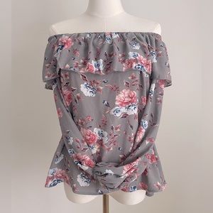 Peppermint Floral Blouse Size S